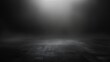 © The Little Hut - Abstract image of dark room concrete floor Black room or stage background for product placementPanoramic view of the abstract fog White cloudiness mist or smog moves on black backgroun : Generative AI