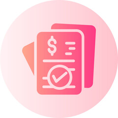 Wall Mural - payment gradient icon