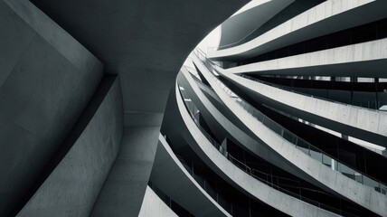 Poster - Abstract Architecture: Curved Concrete