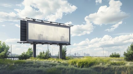 Poster - A triple side Billboard mockup : Generative AI
