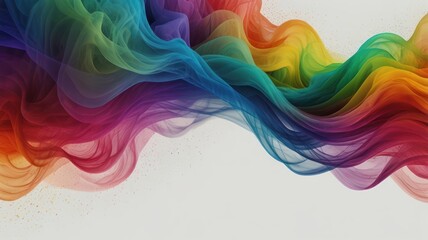 Wall Mural - Abstract Rainbow Fabric Swirl