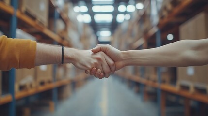 Fototapete - People hands and fist bump in workplace for teamwork collaboration and solidarity with synergy Employee circle and trust for strategy partnership with support diversity and mission in  : Generative AI