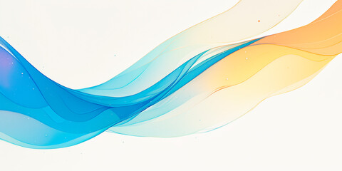 Wall Mural - Abstract technology art Futuristic background energy wave shape lines. Place for text graphics concept design. Template poster invitation flyer banner email header. Horizontal. Generative Ai content	