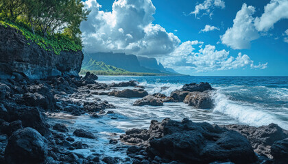 Wall Mural - Maui, Hawaii, tropical island, paradise, ocean, vacation photo, typical place