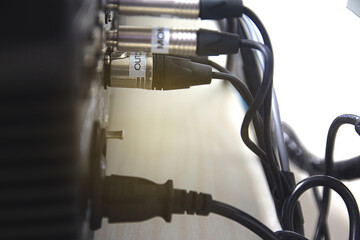 XLR cables and connectors, audio transmission system to digital professional mixers.