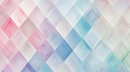 Poster - Geometric pastel abstract background with diamond