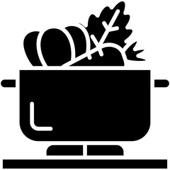 Wall Mural - Boil Vegetable Icon