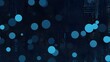 © Fazal - Blue abstract background and blue dot Generative AI