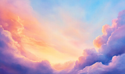 Wall Mural - sky and clouds-generative ai