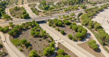 Wall Mural - Aerial view of the ring road of Bari, Puglia, Italy.