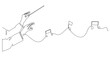© vionaembun42 - continuous line drawing of orchestra conductor.single line drawing of orchestra leader's hand holding baton.single line drawing of conductor directing music instruments.