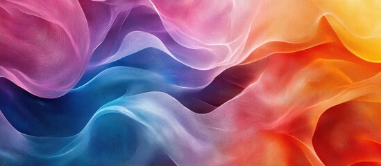 Colorful abstract wave and line 2d background