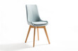 © Rongh Studio - a modern dining chair with cushioned seat and wooden legs