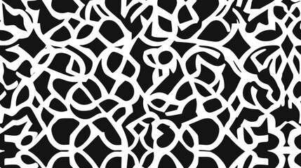 Seamless geometric pattern in black and white for web pages textures cards posters and textiles