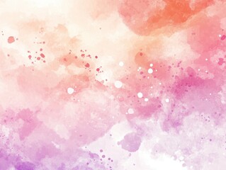 Wall Mural - Abstract Watercolor Background with Pink, Orange, and Purple Hues.