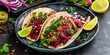 © TheWaterMeloonProjec - Vegetarian Beet Tacos on a Plate