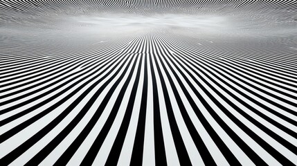 Wall Mural - Abstract Black and White Striped Pattern Background