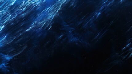 Wall Mural - an abstract representation of swirling blue and black textures, evoking a sense of depth and movemen