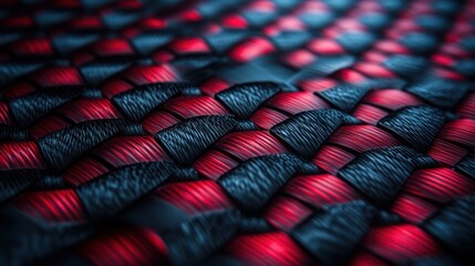 Abstract Woven Red and Blue Pattern