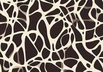 Abstract Brown and White Geometric Pattern