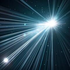 Wall Mural - bright light burst in space