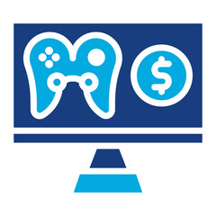 Poster - Game Sales icon vector image. Can be used for Live Streaming.