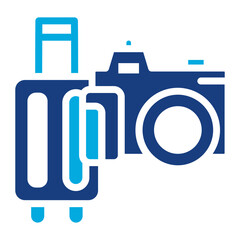 Wall Mural - Travel Vlog icon vector image. Can be used for Live Streaming.