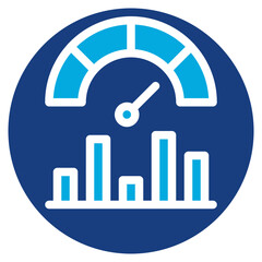 Sticker - Key Performance Indicators icon vector image. Can be used for Business Performance.