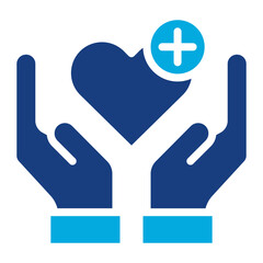 Poster - Palliative Care icon vector image. Can be used for Elderly Care.