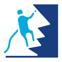 Wall Mural - Climbing Training icon vector image. Can be used for Rock Climbing.