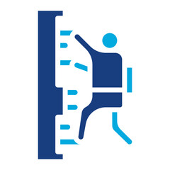 Poster - Via Ferrata icon vector image. Can be used for Rock Climbing.