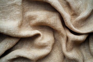 Wall Mural - Natural linen texture as a background, ai