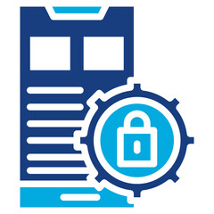 Canvas Print - Privacy Settings icon vector image. Can be used for Business Onboarding.