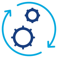 Poster - Integration icon vector image. Can be used for Digital Disruption.