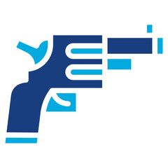 Poster - Starting Pistol icon vector image. Can be used for Track and Field.