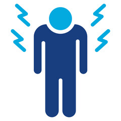 Poster - Pain icon vector image. Can be used for Skin Burns.