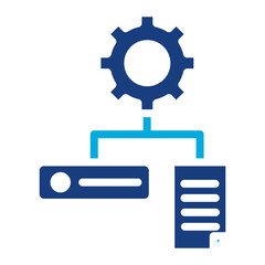 Poster - Data Transformation icon vector image. Can be used for Data Science.