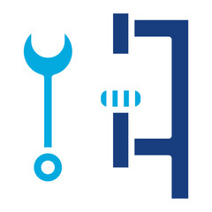 Wall Mural - Locksmith tools icon vector image. Can be used for Locksmith.