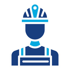 Canvas Print - Engineer Avatar icon vector image. Can be used for Engineer in Mechanics.