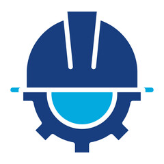 Wall Mural - Engineer Hard Hat icon vector image. Can be used for Engineer in Mechanics.