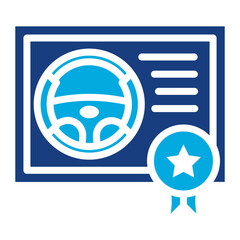 Wall Mural - Driving School Diploma icon vector image. Can be used for Driving School.