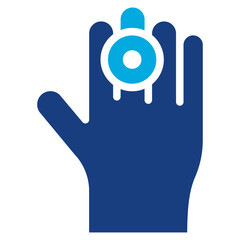 Sticker - Finger Pain icon vector image. Can be used for Body Ache.