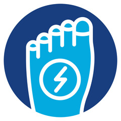 Sticker - Toe Pain icon vector image. Can be used for Body Ache.