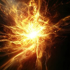 Poster - Abstract fire explosion