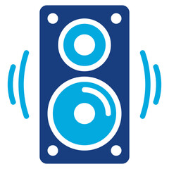 Poster - Speakers icon vector image. Can be used for Rock and Roll.