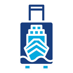 Poster - Cruise Suitcase icon vector image. Can be used for Cruiser.