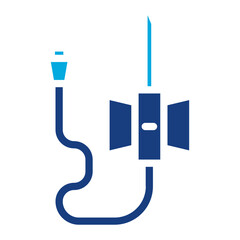 Poster - IV Catheter icon vector image. Can be used for Psychiatric Hospitals.