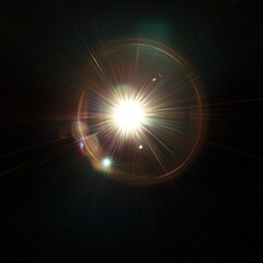 Poster - Lens flare with bright light