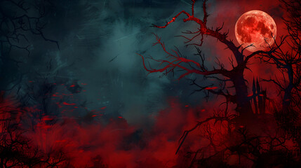 Halloween theme wallpaper haunted house horror