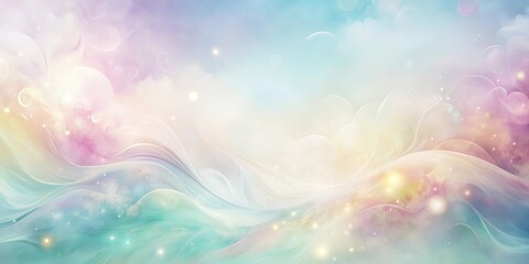 Wall Mural - Dreamy abstract background with pastel colors and flowing textures